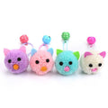 Plush Bell Mouse Cat Toys (4-Pack)