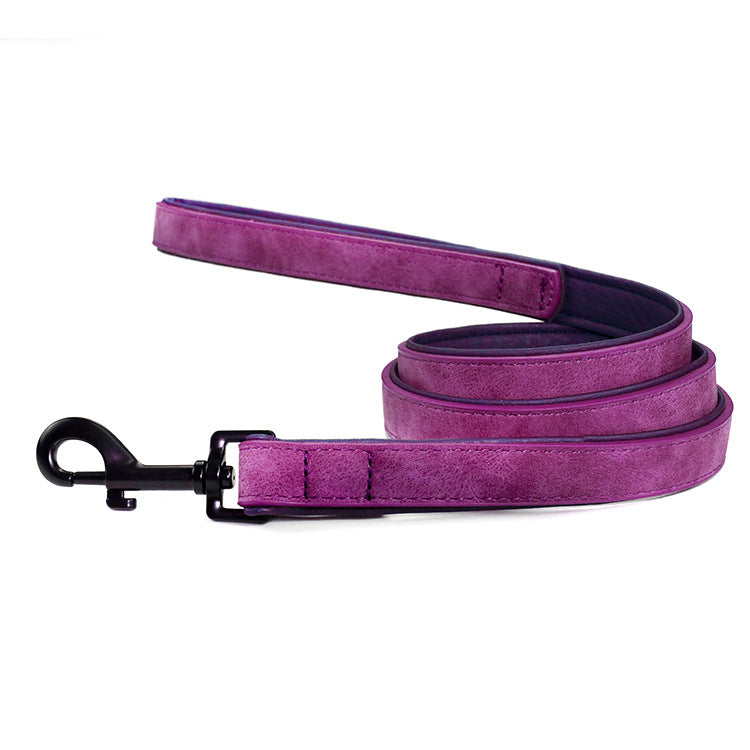 Leather Dog Leash – Anti-Pull, Multi-Color