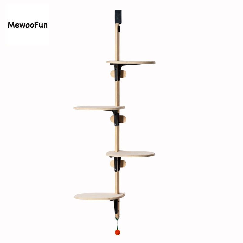 Wall-Mounted Cat Scratch Board & Climbing Frame