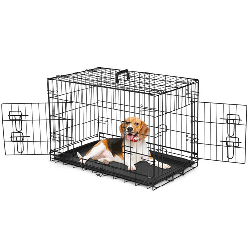 30 Inch Dual-Door Secure Dog Kennel