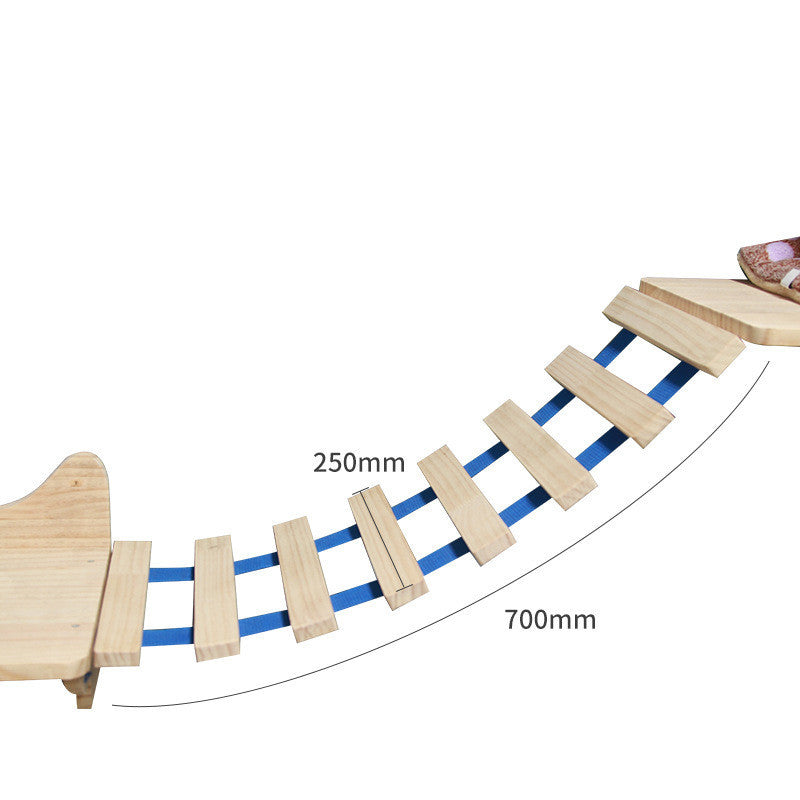 Solid Wood Wall-Mounted Cat Climbing Shelf
