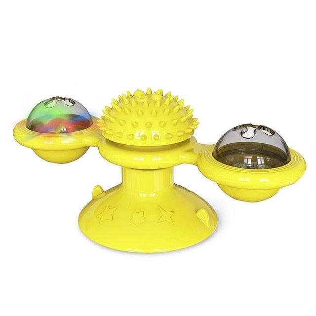 LED Catnip Windmill Suction Cup Cat Toy