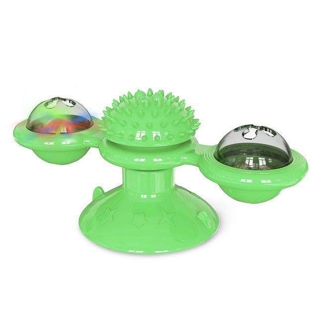 LED Catnip Windmill Suction Cup Cat Toy