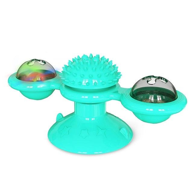LED Catnip Windmill Suction Cup Cat Toy