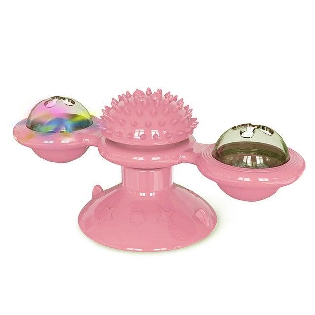 LED Catnip Windmill Suction Cup Cat Toy
