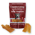 Country Living Beef Backstrap Tendon Dog Chews – 4"-7" (5-Pack)