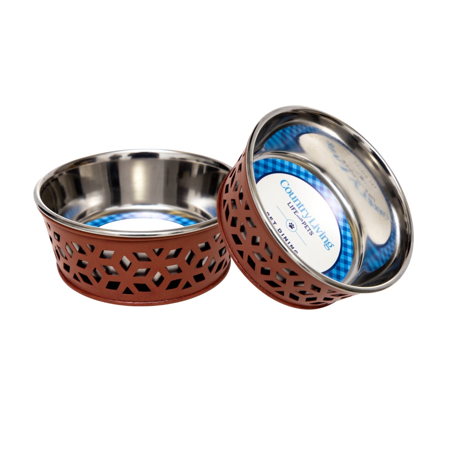 Country Living Farmhouse Dog Bowls Set of 2