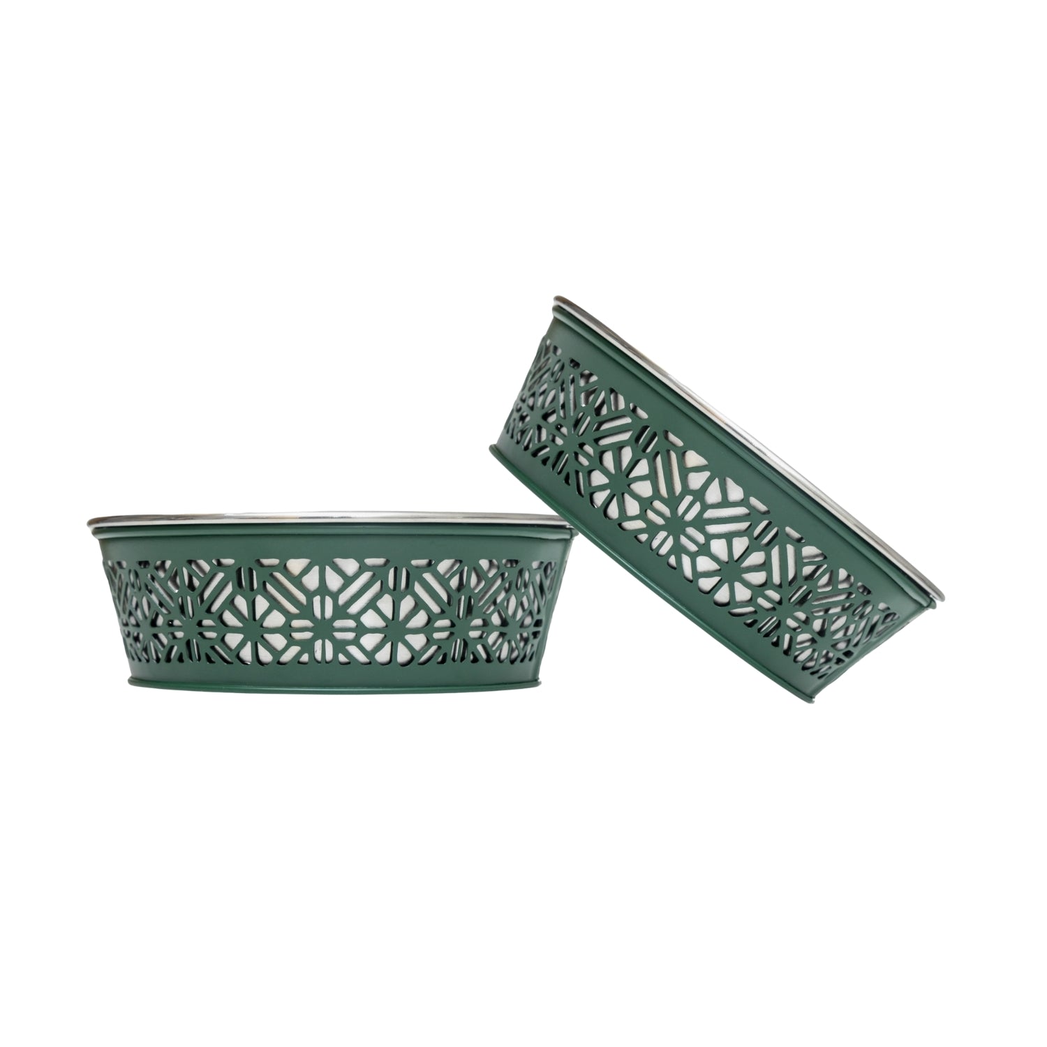Country Living Farmhouse Dog Bowls Set of 2