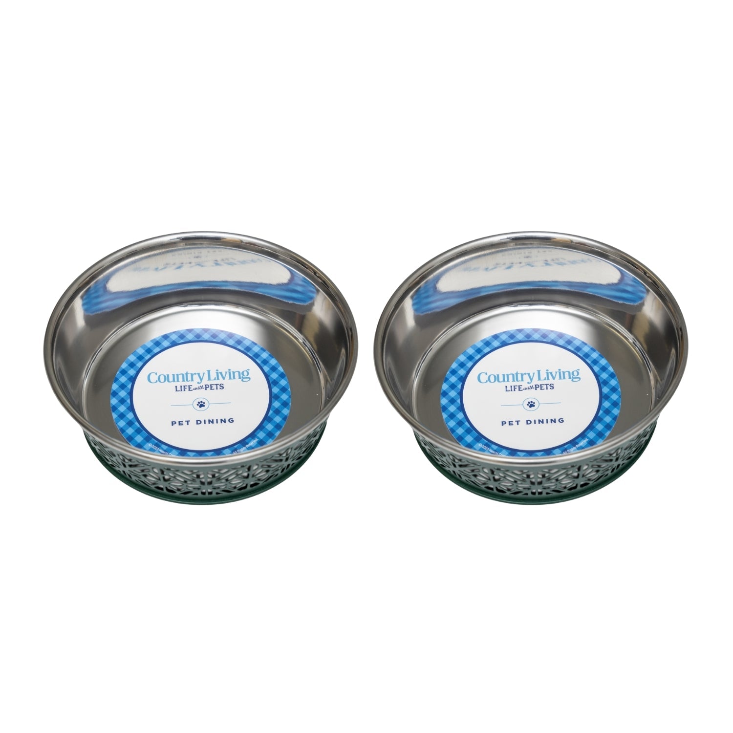 Country Living Farmhouse Dog Bowls Set of 2