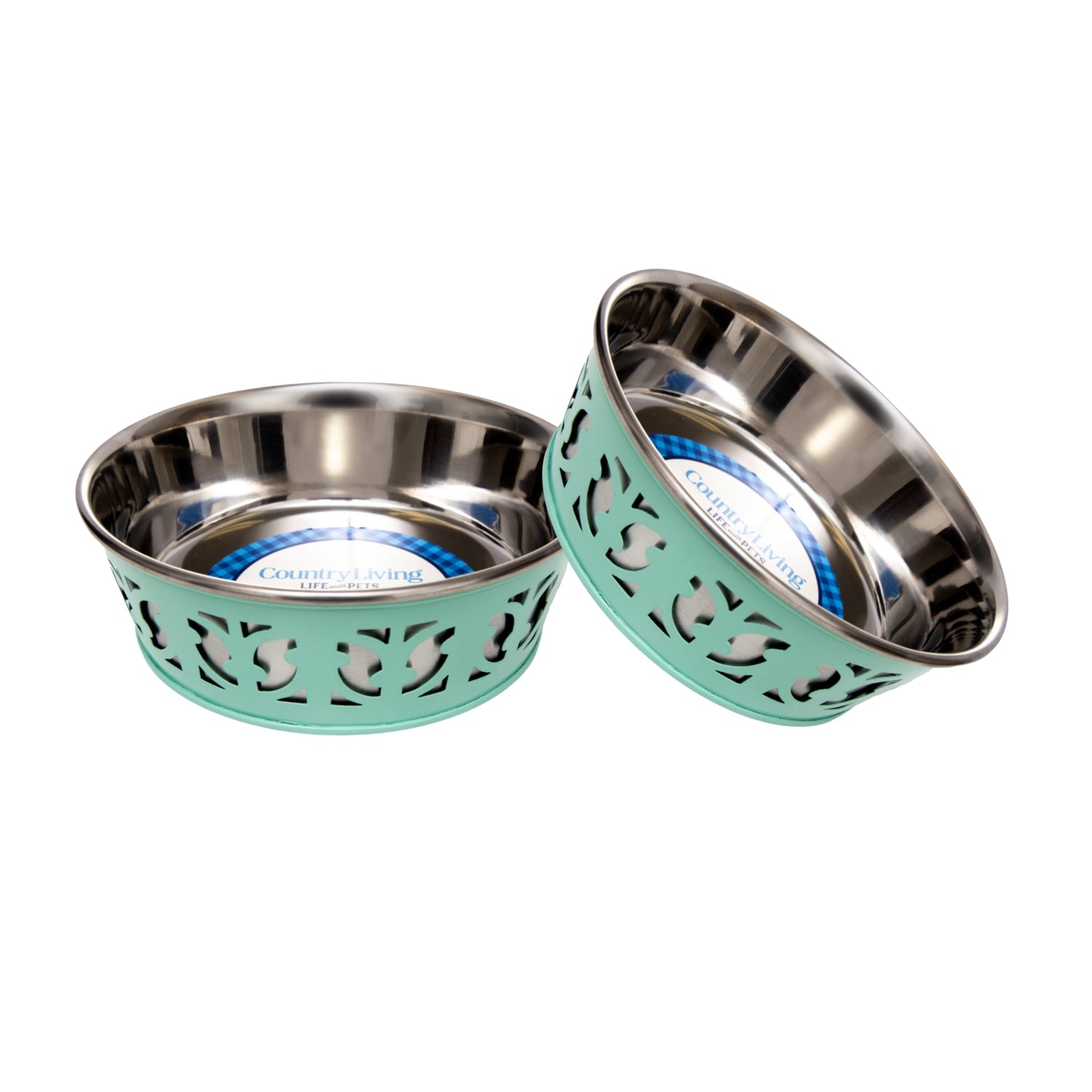 Country Living Farmhouse Dog Bowls Set of 2