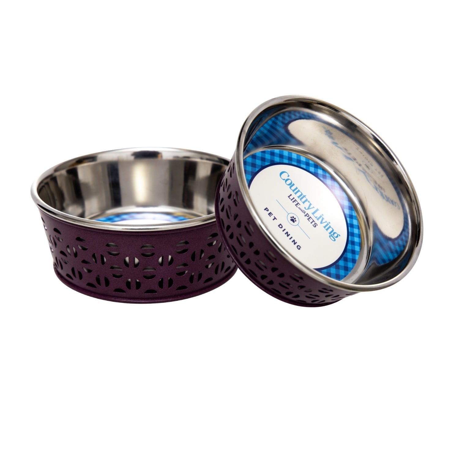 Country Living Farmhouse Dog Bowls Set of 2
