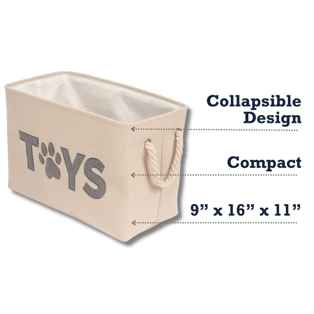Country Living Foldable Dog Toy Storage Bin