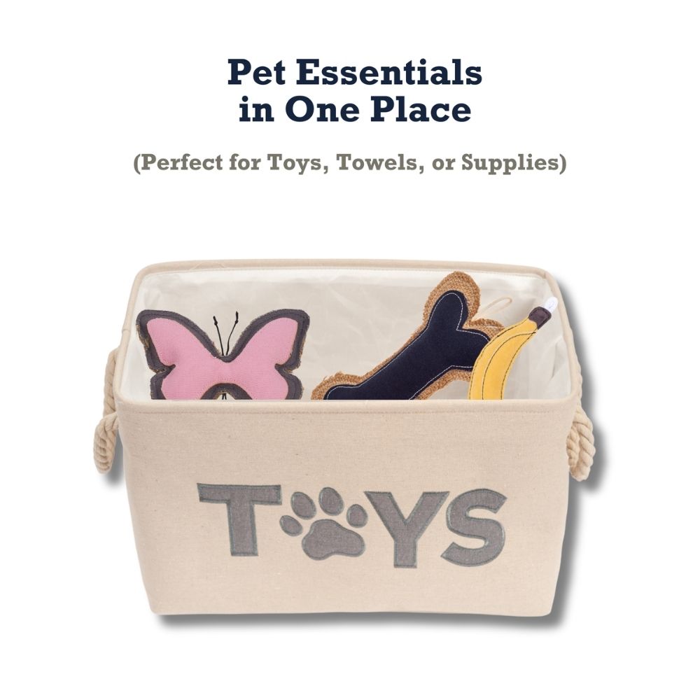 Country Living Foldable Dog Toy Storage Bin