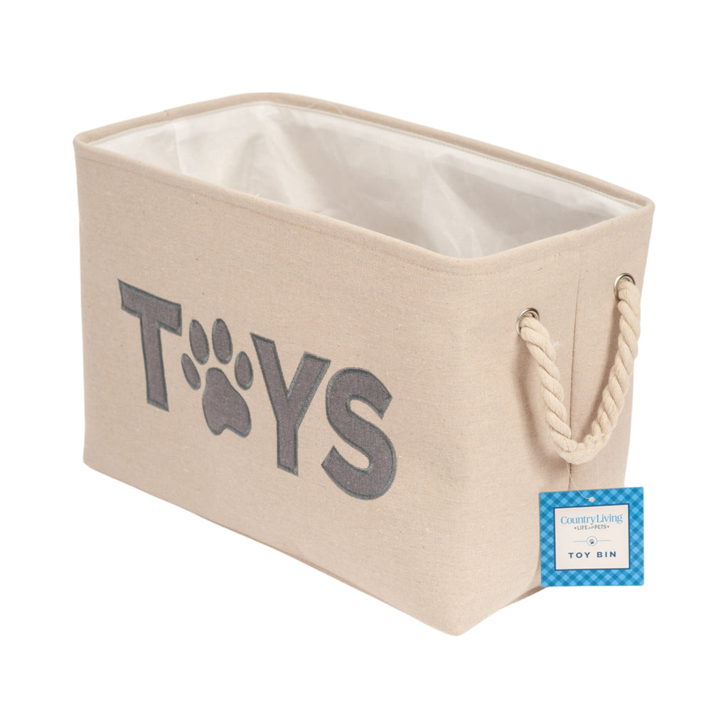 Country Living Foldable Dog Toy Storage Bin