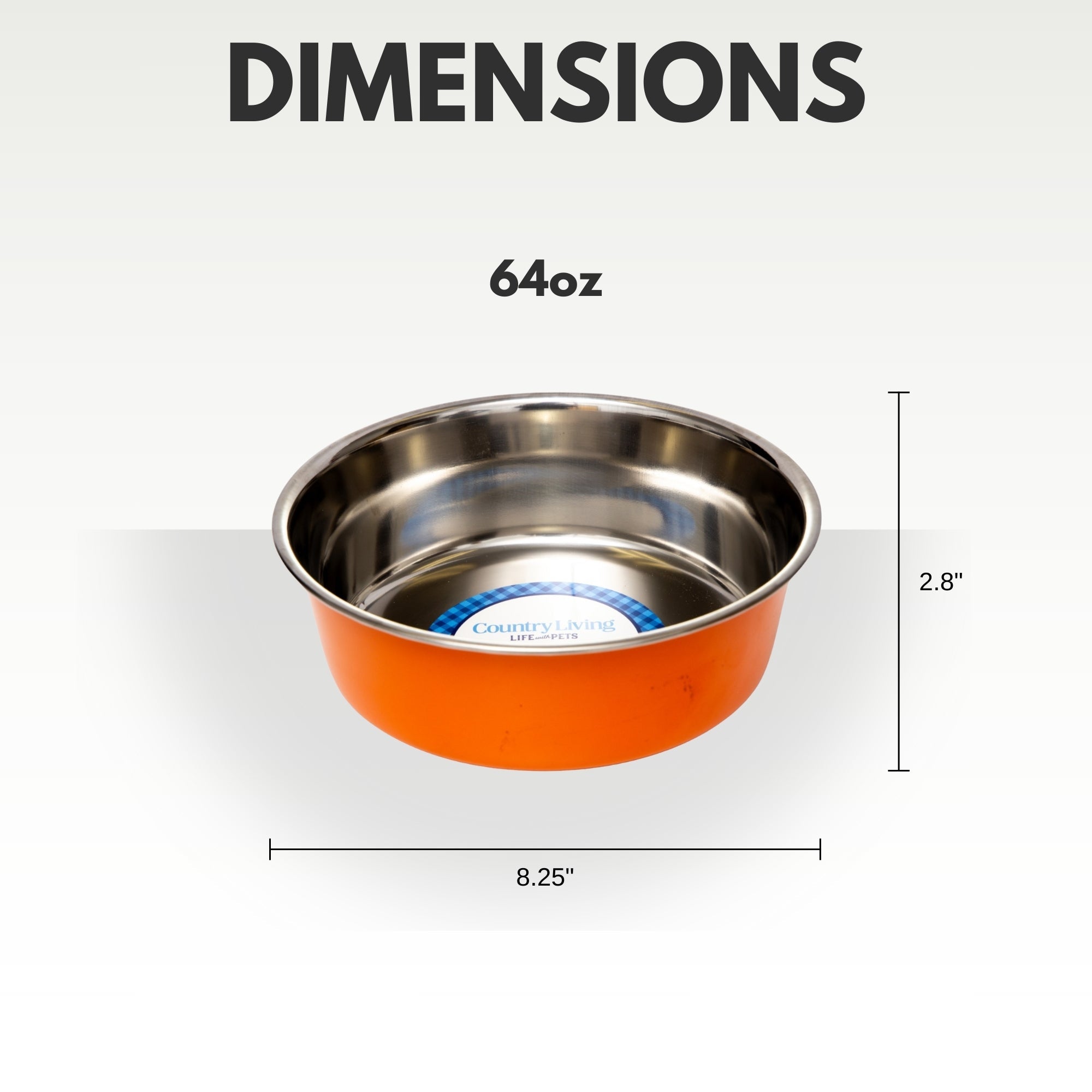 Country Living Stainless Steel Dog Bowls Set of 2