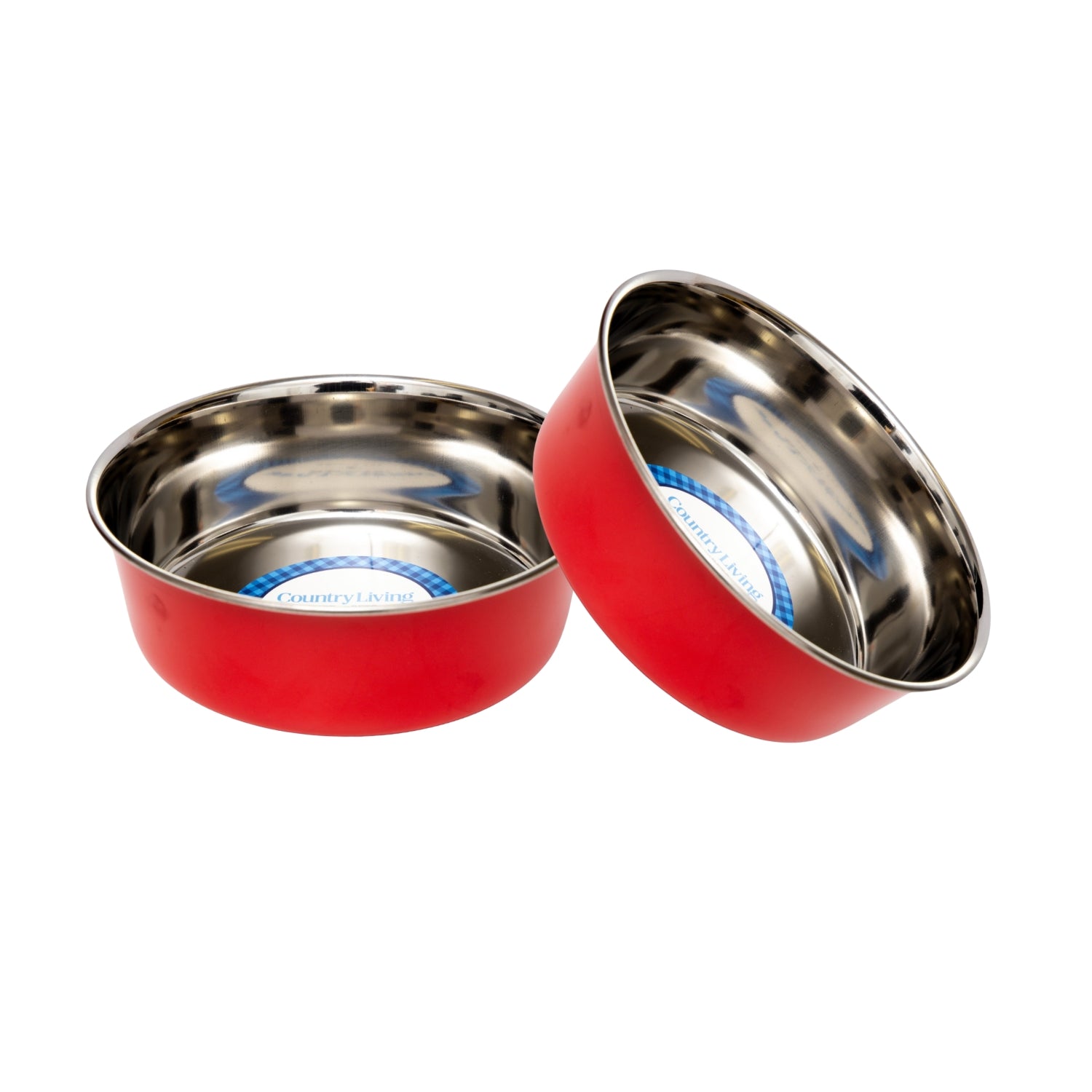 Country Living Stainless Steel Dog Bowls Set of 2