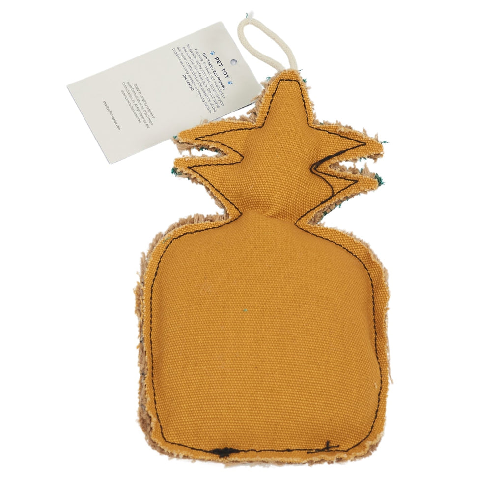 Country Living Canvas & Jute Pineapple Dog Chew Toy