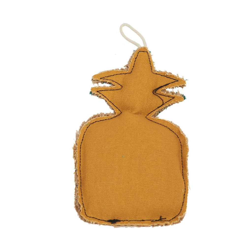 Country Living Canvas & Jute Pineapple Dog Chew Toy