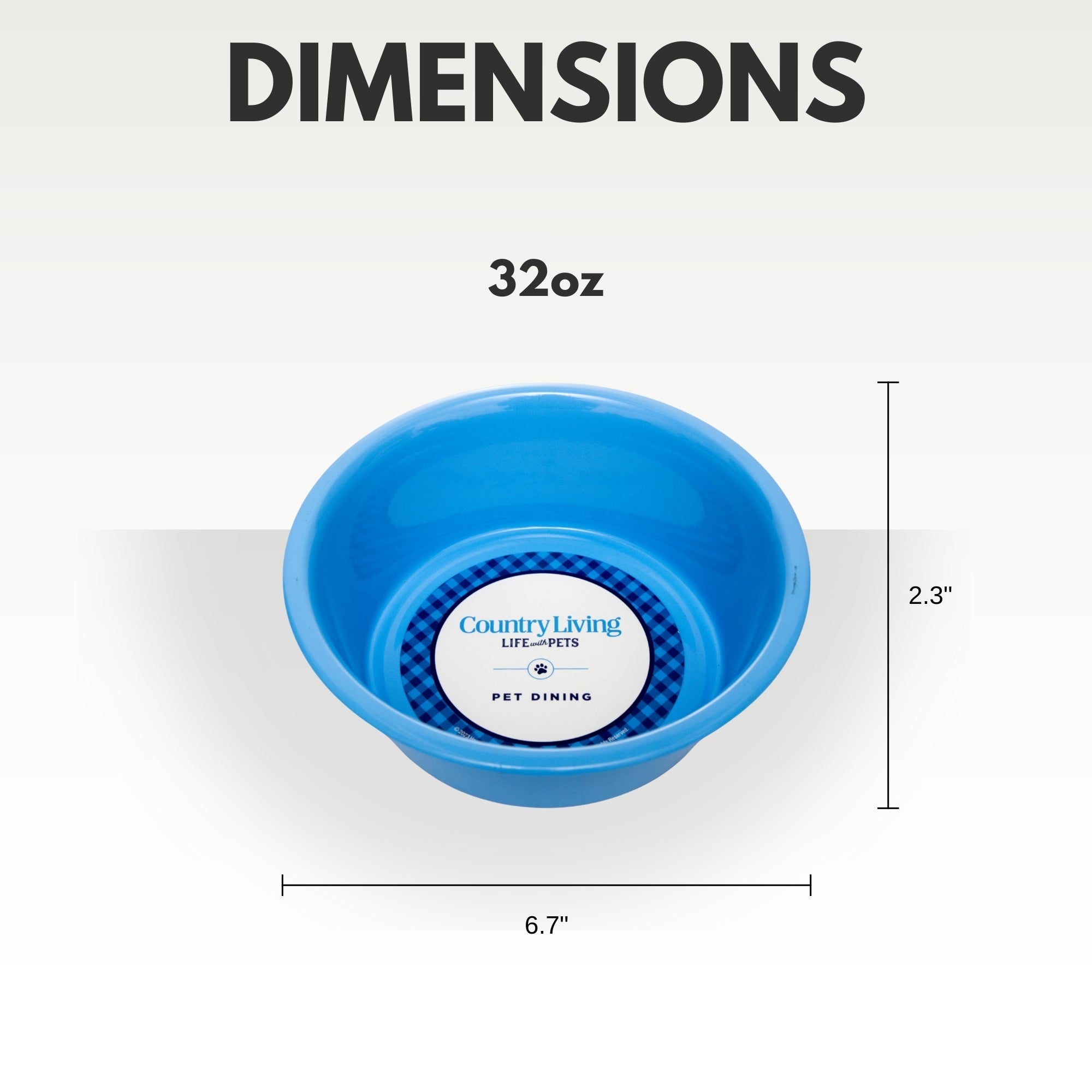 Country Living Coated Dog Bowls – Medium/Large
