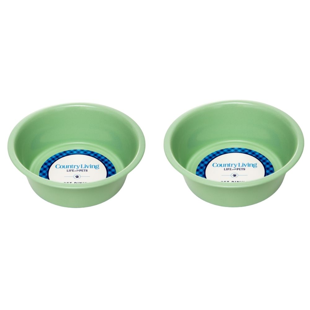 Country Living Coated Dog Bowls – Medium/Large