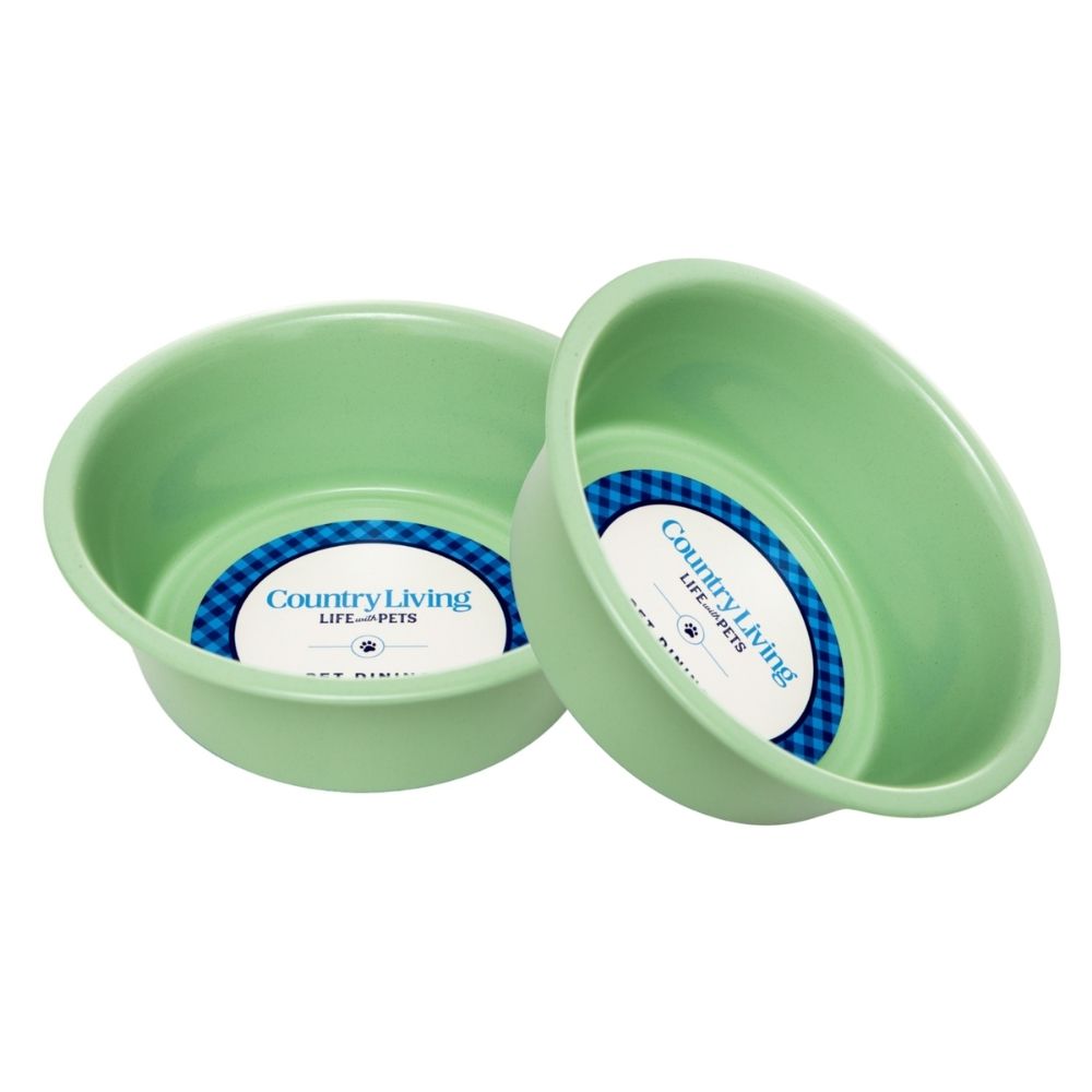 Country Living Coated Dog Bowls – Medium/Large