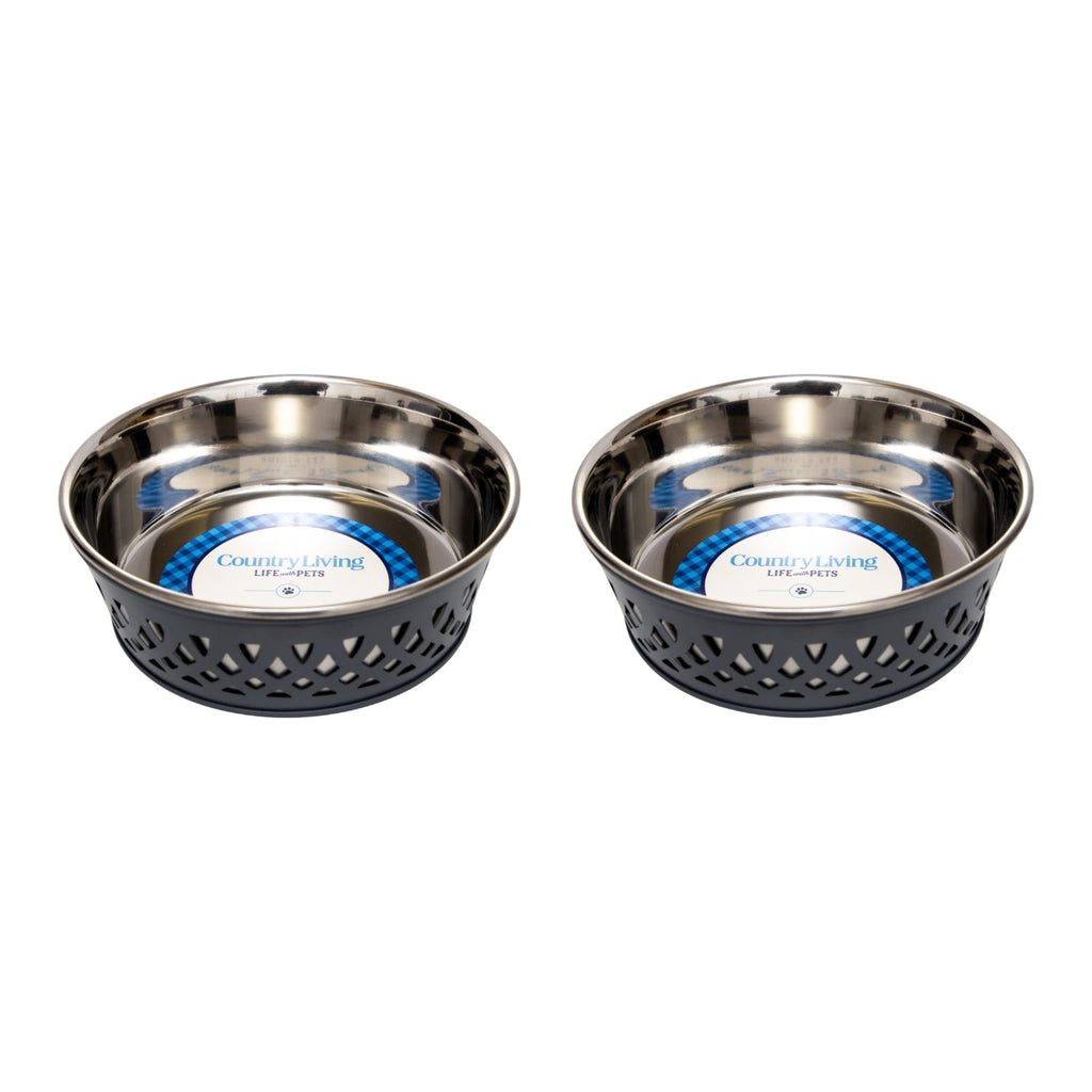 Country Living Farmhouse Dog Bowls Set of 2