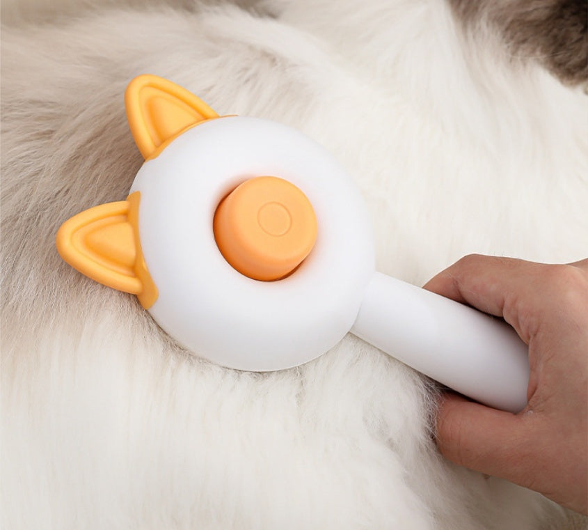 Self-Cleaning Dematting Comb for Cats