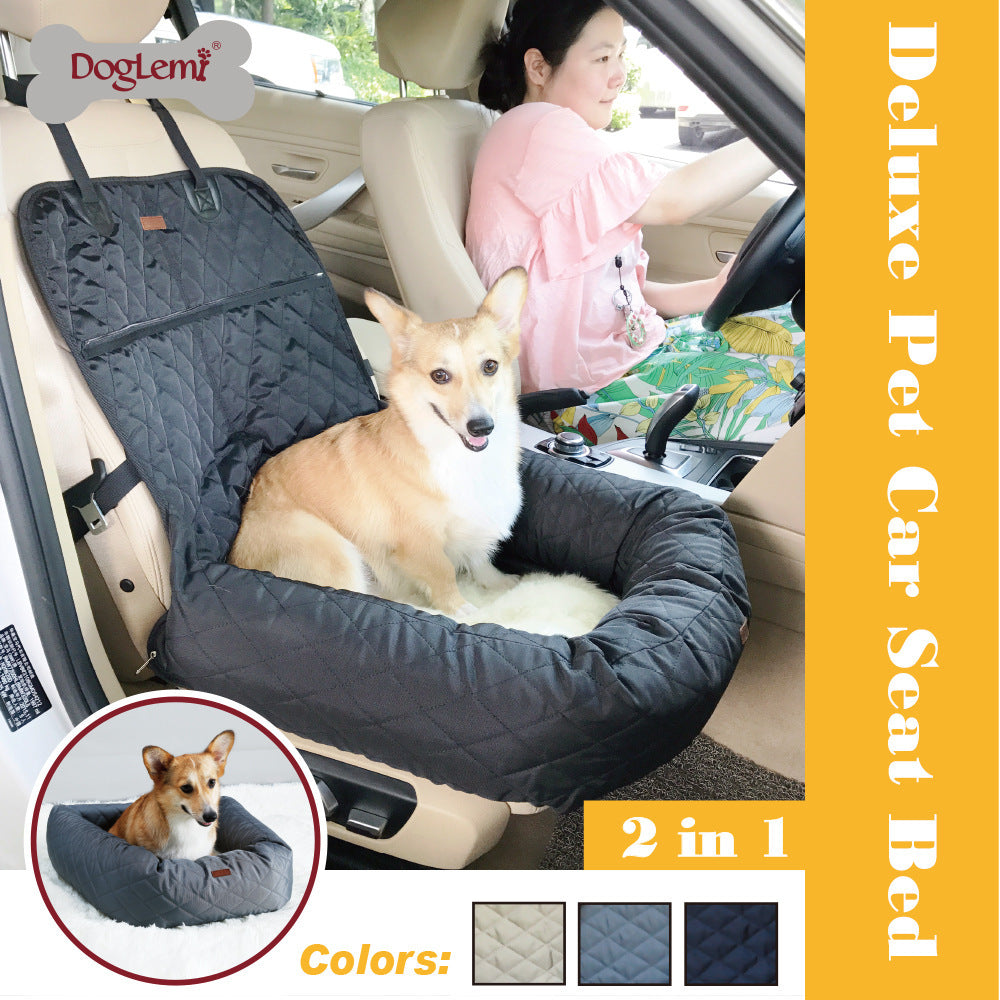 New Multifunctional Pet Travel Car Bed with Thick Cushion