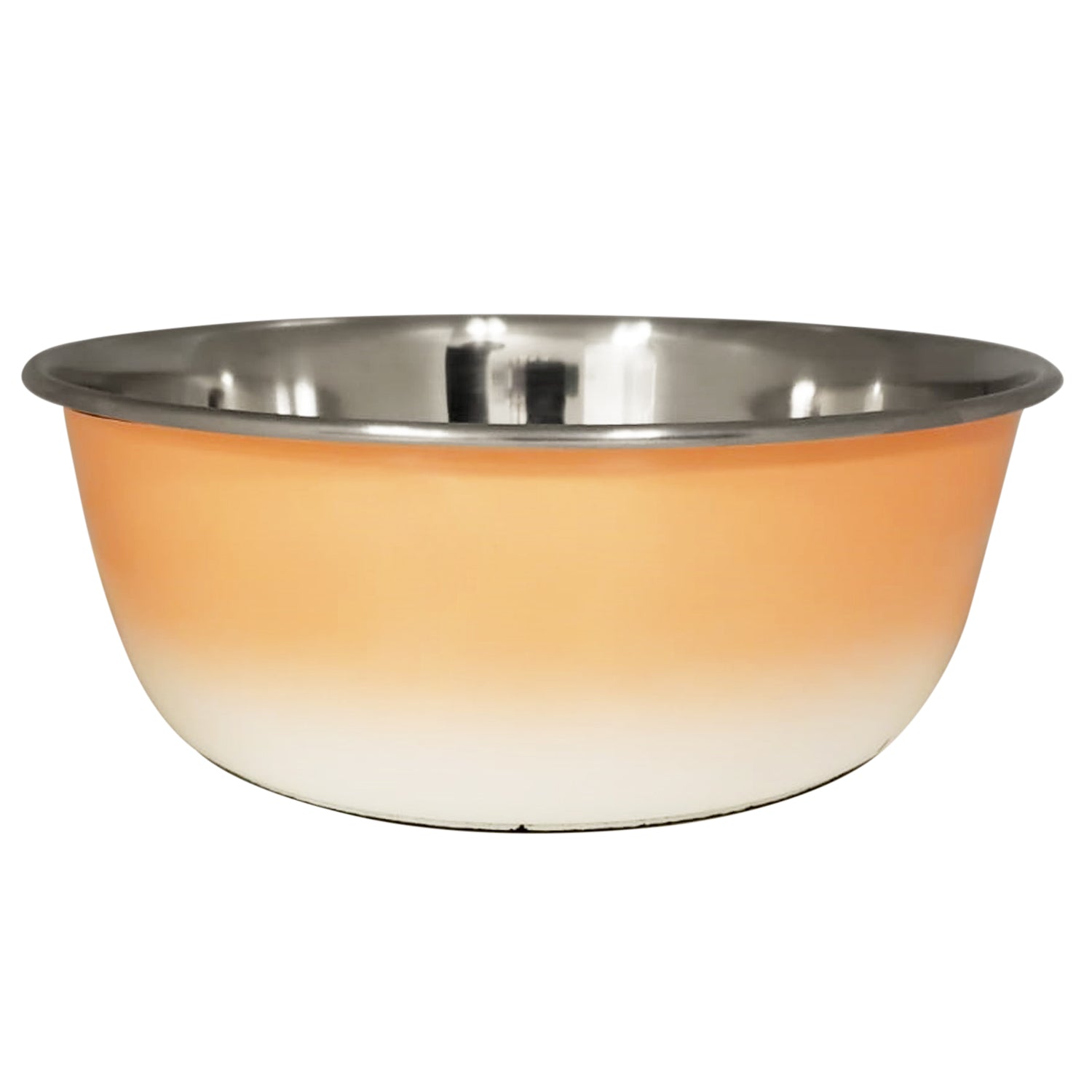 Deep Stainless Steel Dog Bowl – Peach Coral