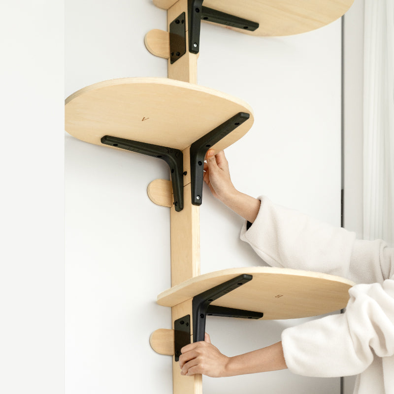 Wall-Mounted Cat Scratch Board & Climbing Frame