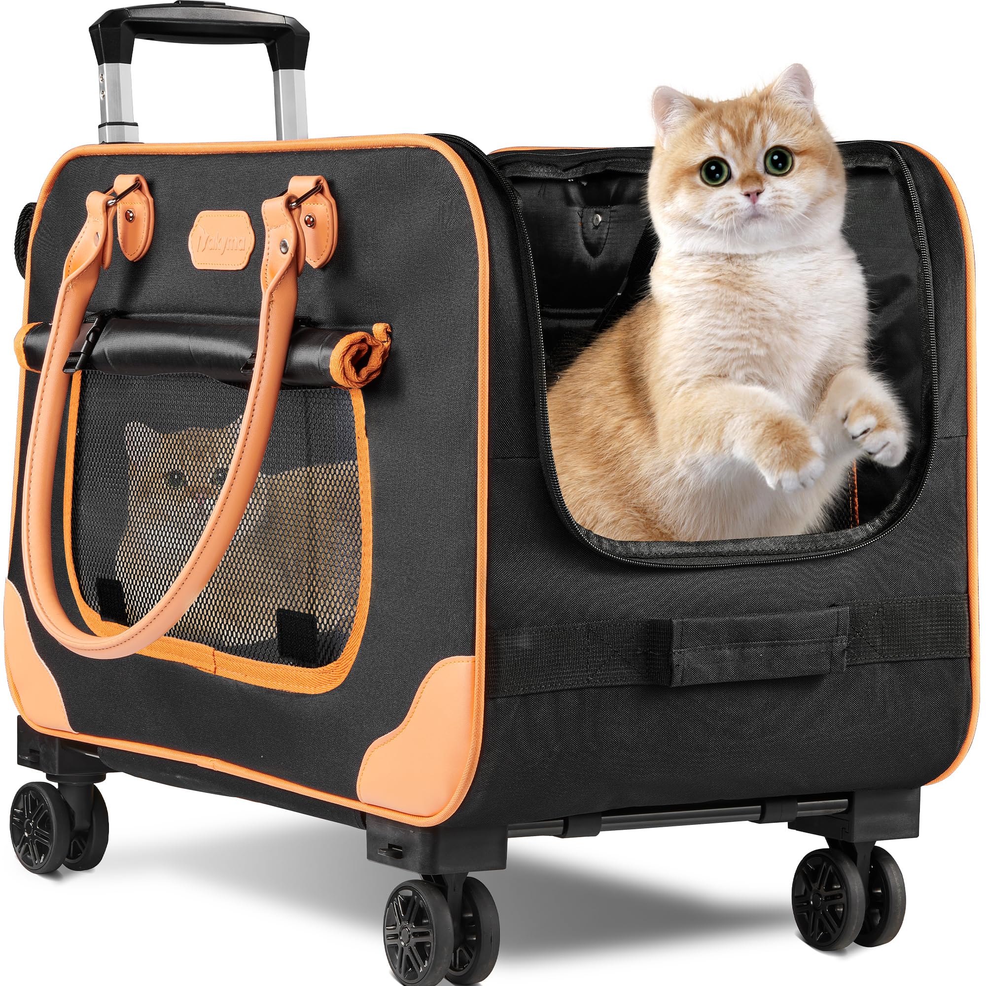 Deluxe Wheeled Cat Carrier 24x14x15 - Large