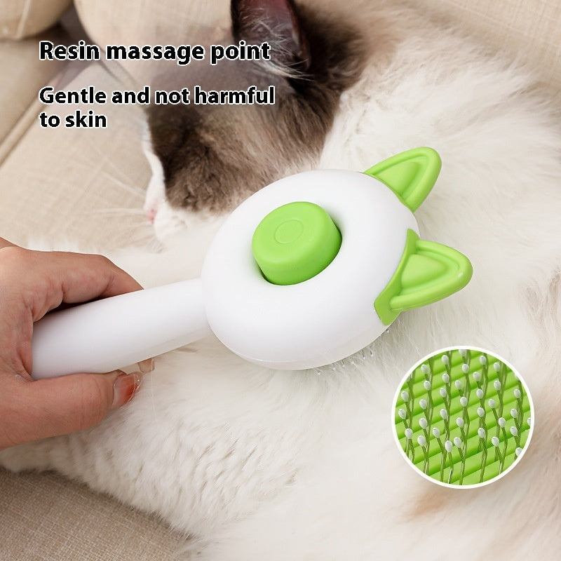 Self-Cleaning Dematting Comb for Cats
