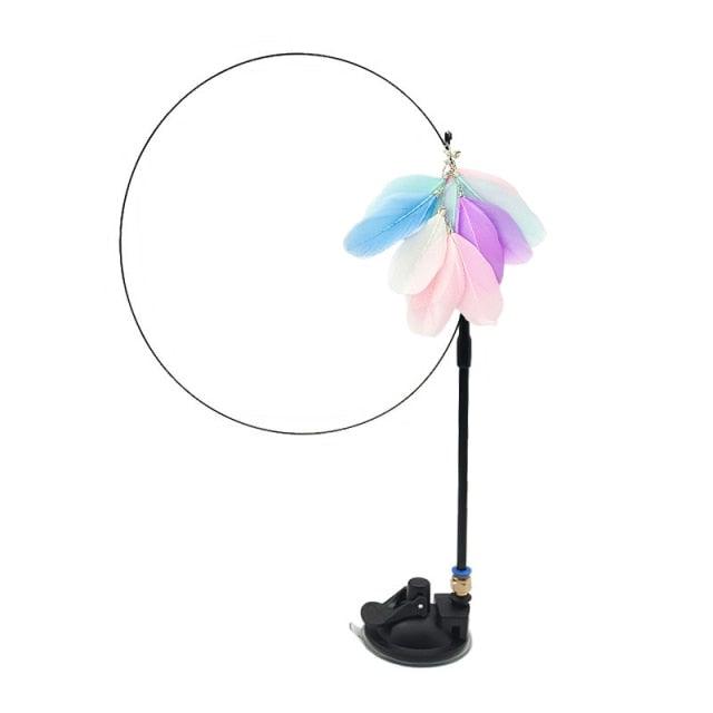 Feather Bird Bell Wand & Kicker Cat Toy