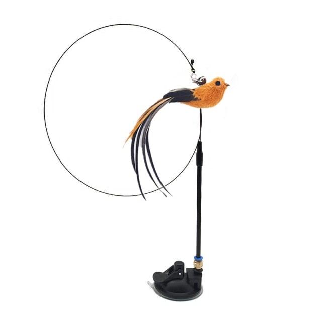 Feather Bird Bell Wand & Kicker Cat Toy