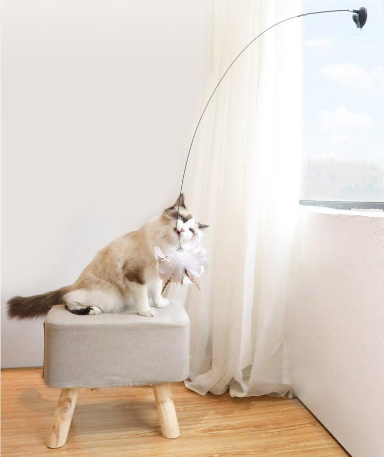 Feather Bird Bell Wand & Kicker Cat Toy