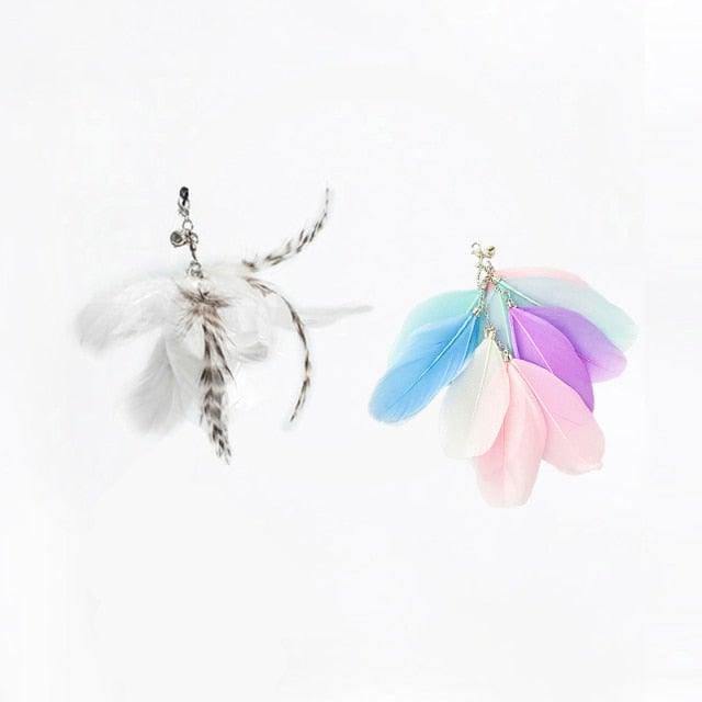Feather Bird Bell Wand & Kicker Cat Toy