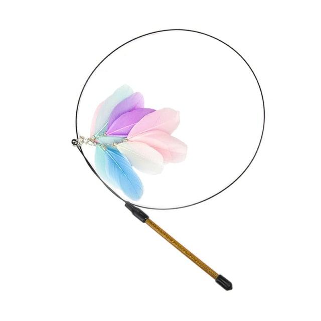 Feather Bird Bell Wand & Kicker Cat Toy