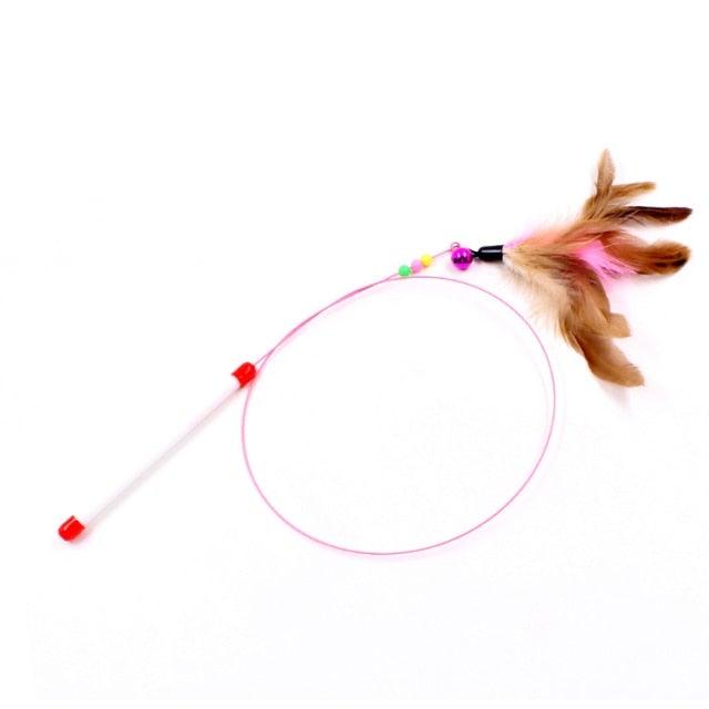 Feather Bird Bell Wand & Kicker Cat Toy