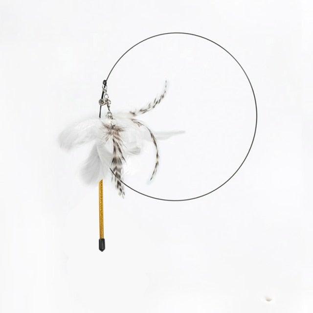 Feather Bird Bell Wand & Kicker Cat Toy