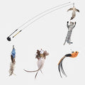 Feather Bird Bell Wand & Kicker Cat Toy