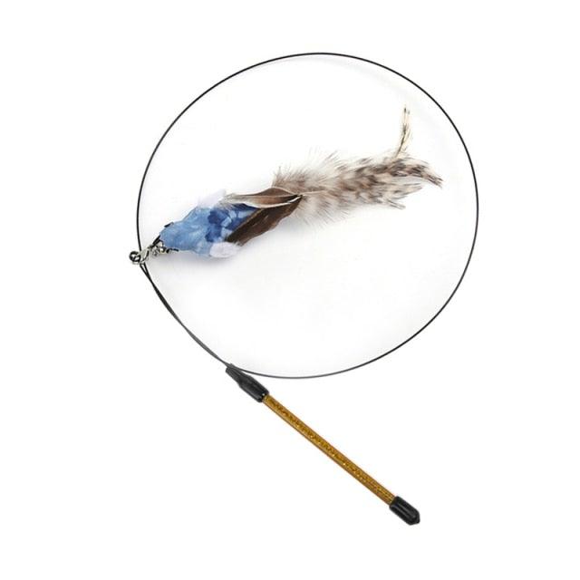Feather Bird Bell Wand & Kicker Cat Toy