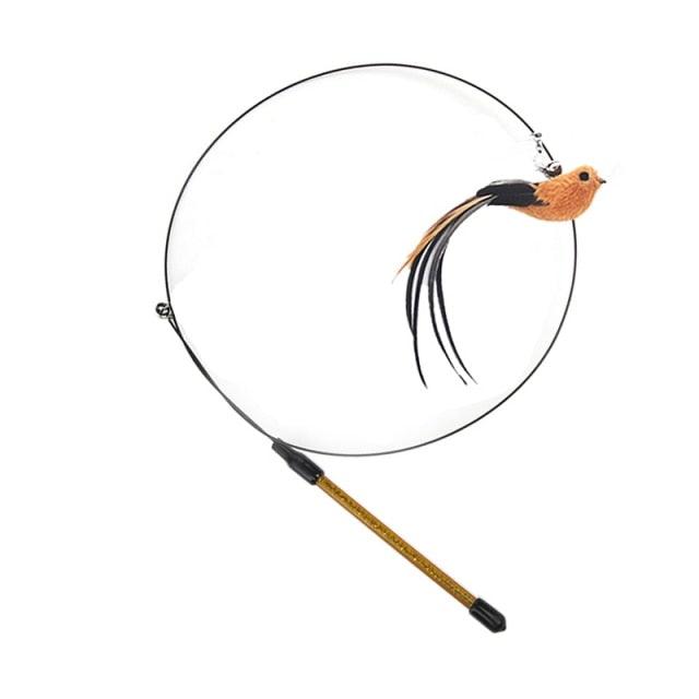 Feather Bird Bell Wand & Kicker Cat Toy