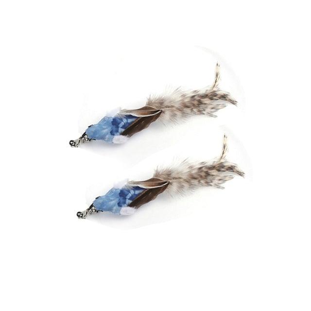 Feather Bird Bell Wand & Kicker Cat Toy