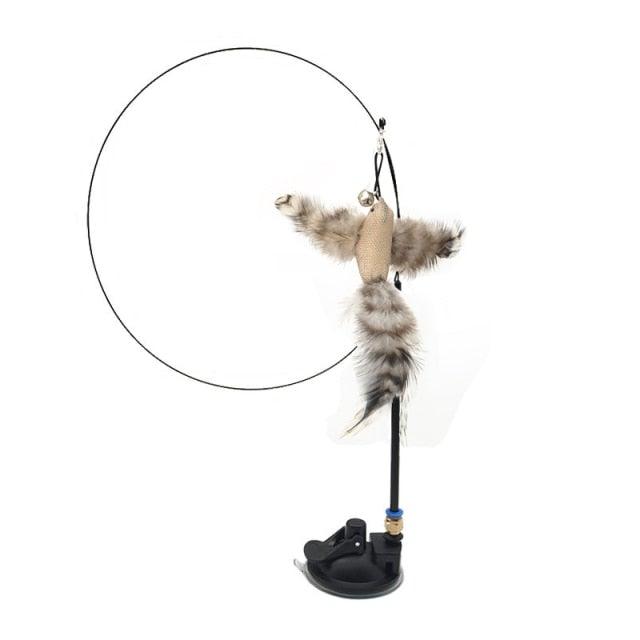 Feather Bird Bell Wand & Kicker Cat Toy