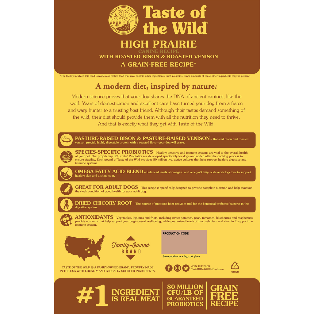 Taste of the Wild Bison & Venison Dog Food