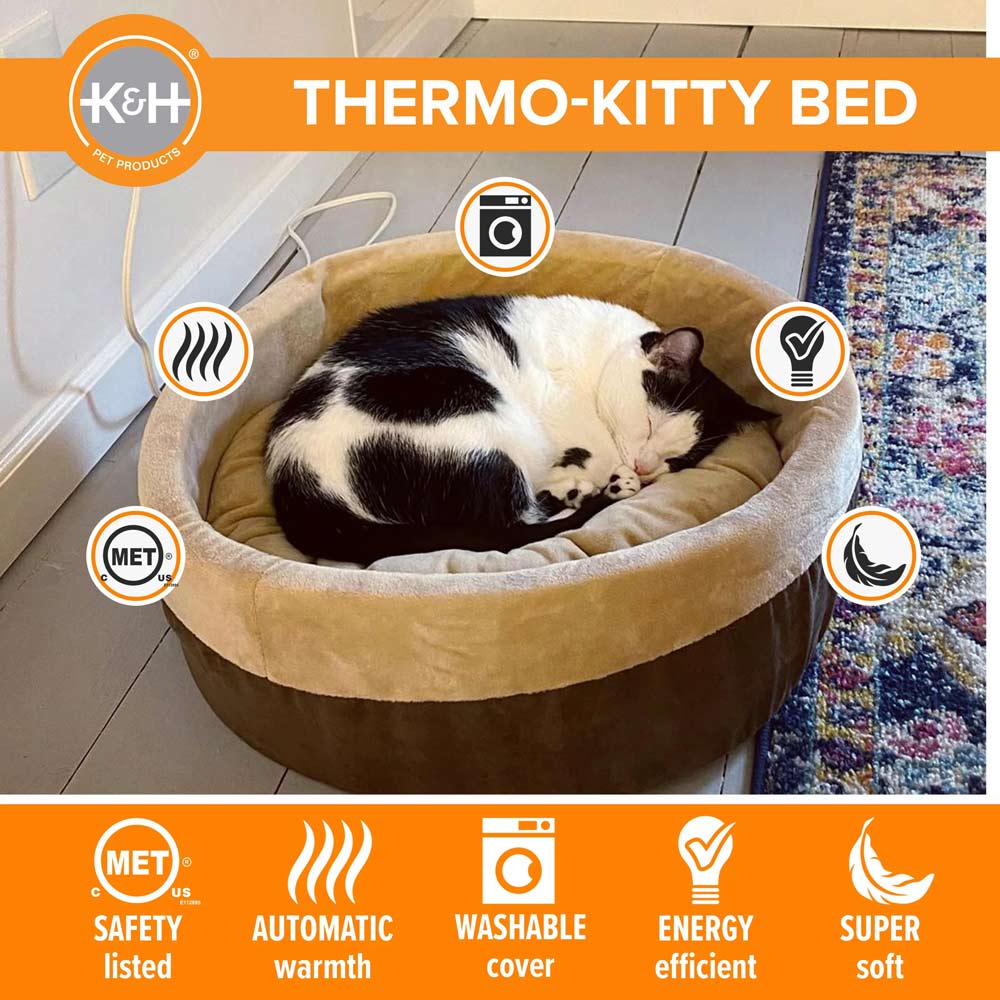 K&H Thermo-Kitty Heated Indoor Cat Bed