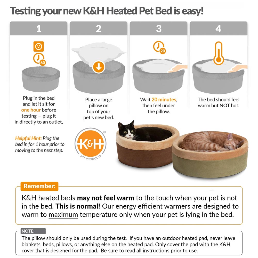 K&H Thermo-Kitty Heated Indoor Cat Bed