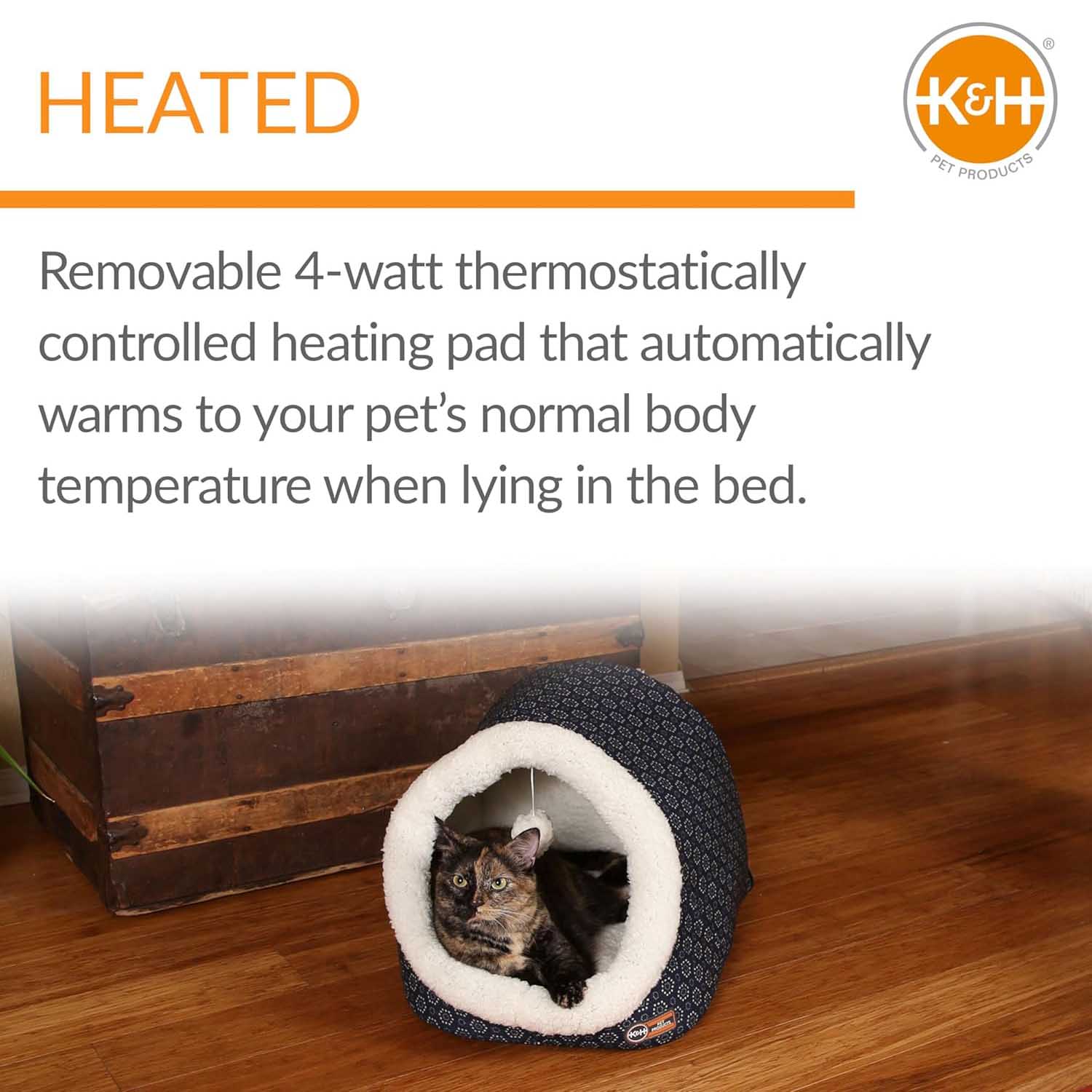 K&H Thermo-Pet Cave Heated Cat Bed