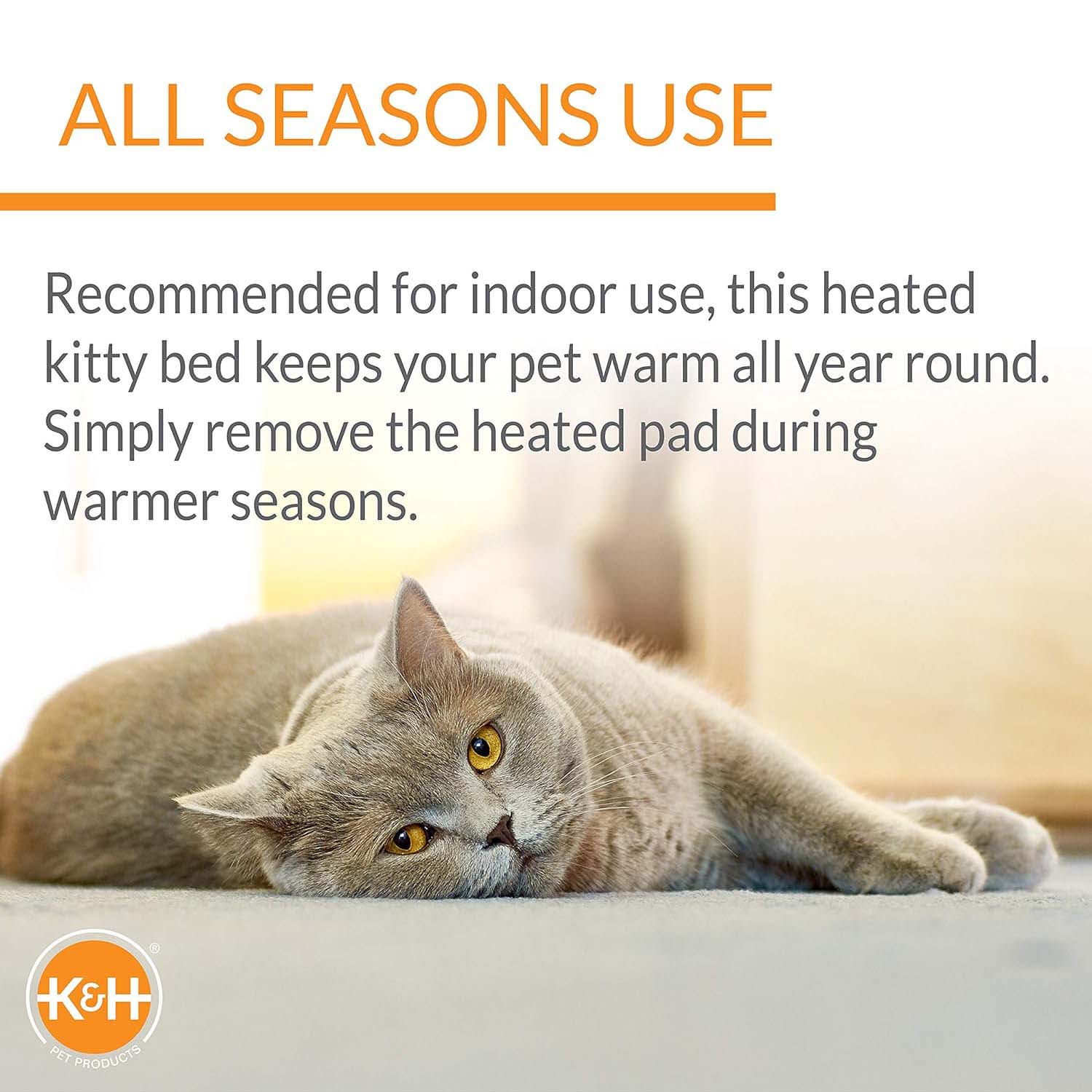 K&H Thermo-Kitty Cuddle Up Heated Cat Bed