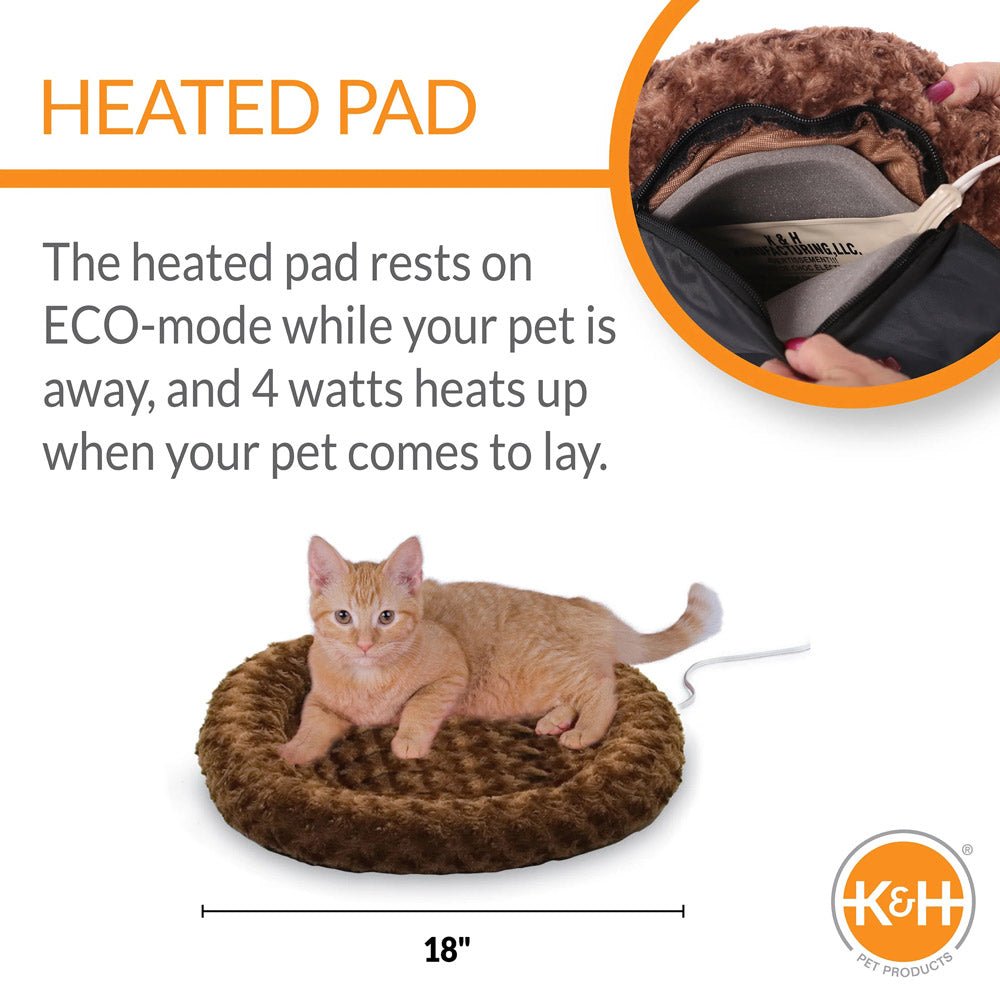 K&H Thermo-Kitty Fashion Splash Heated Cat Bed